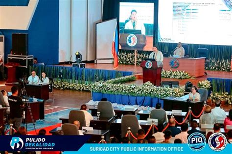 Surigao: Mayor Pablo Yves L. Dumlao delivers first State of Local .